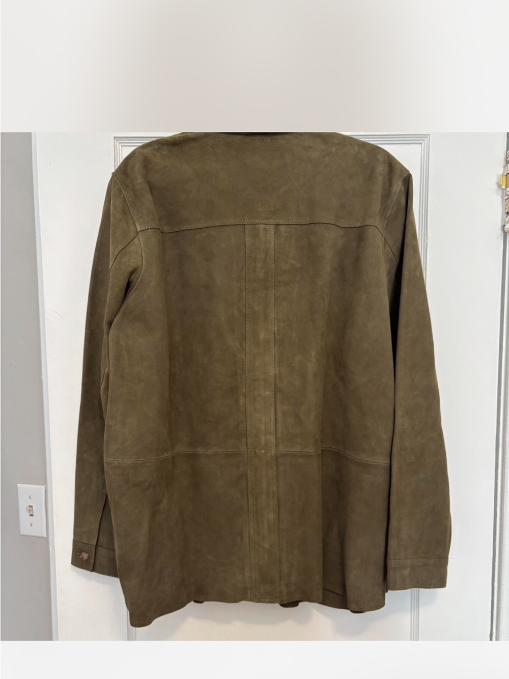 NWT Sezane Olive Suede Will Jacket - Picture 3 of 5